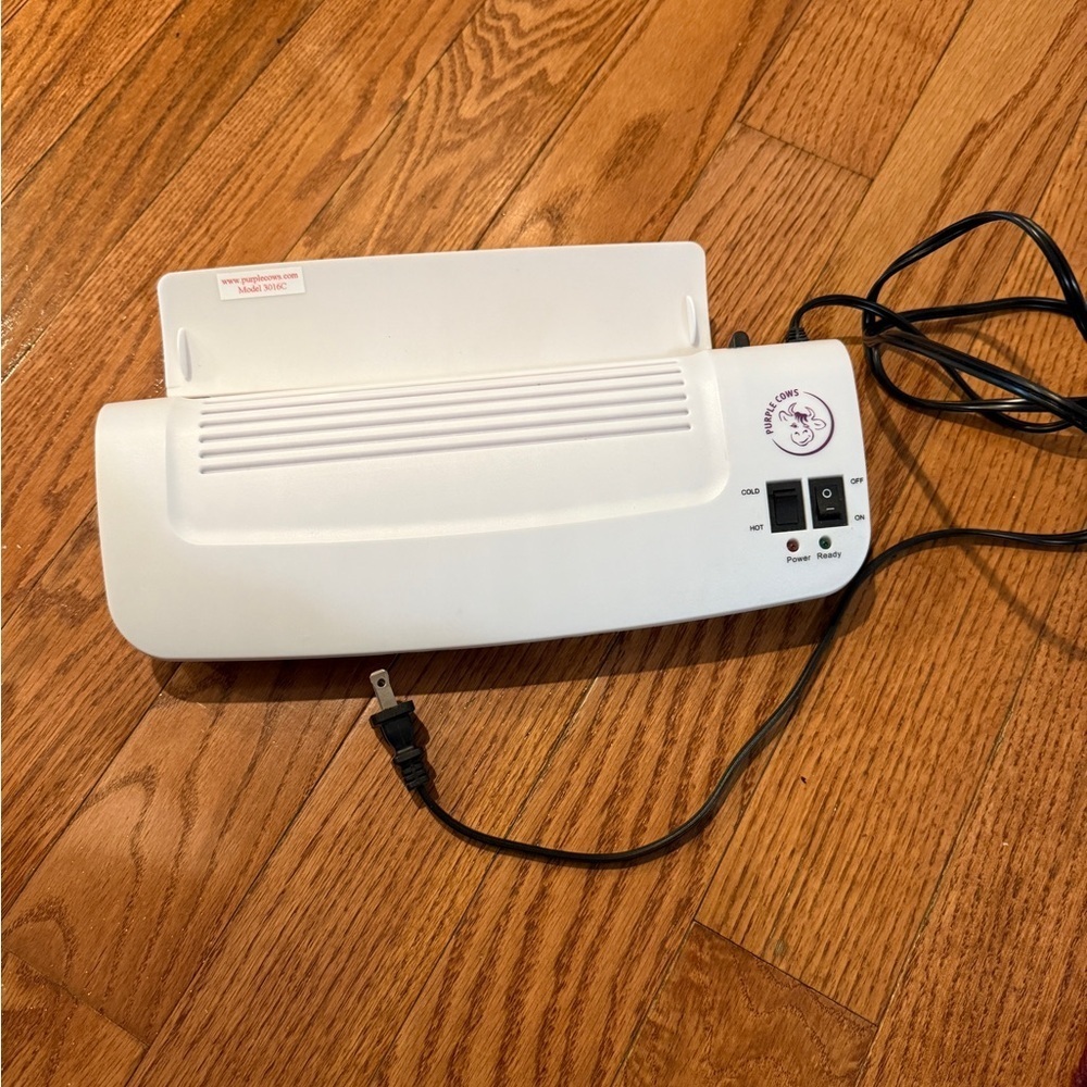 Purple Cows Model 3016C Hot & Cold 9" Laminator Lamination Machine w/sheets